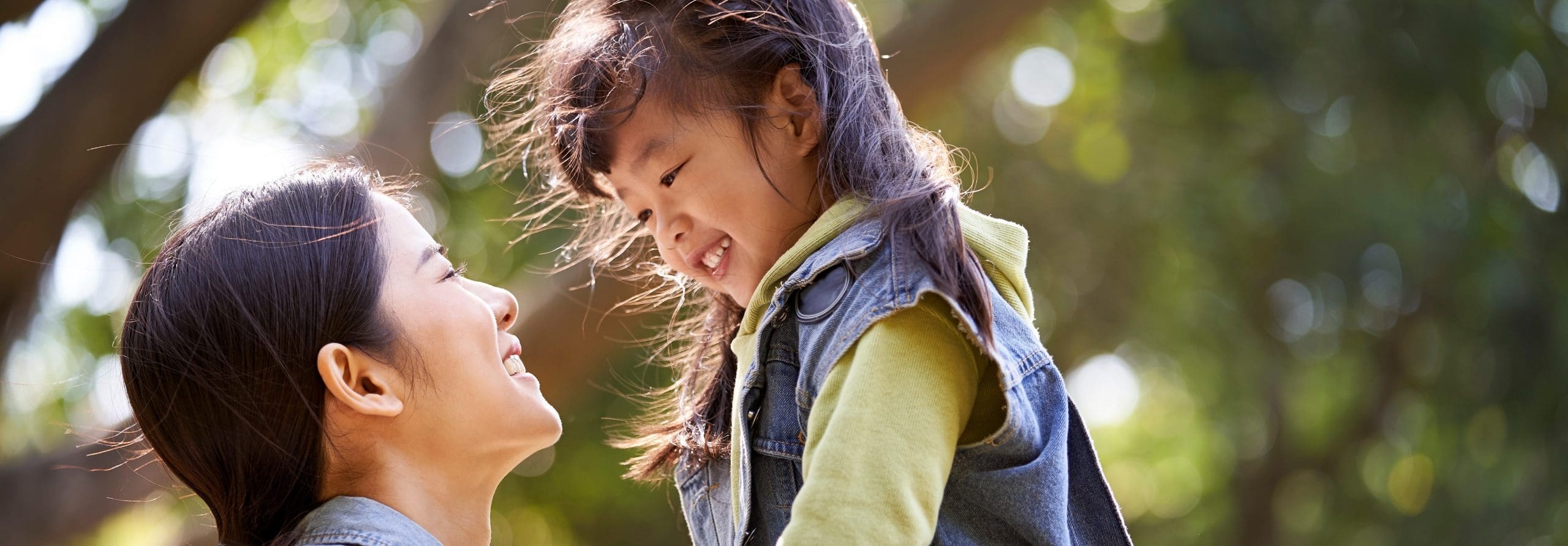 asian mother and child